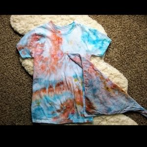Tie Dye Pastel Shirt with Bandana